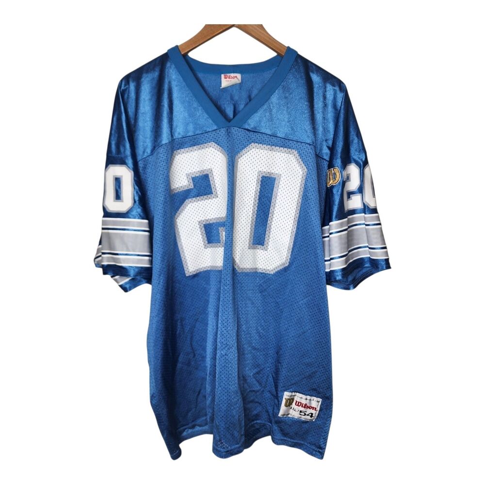 Vintage 90s Barry Sanders Detroit Lions Jersey Wilson XXL 54 USA NFL Football